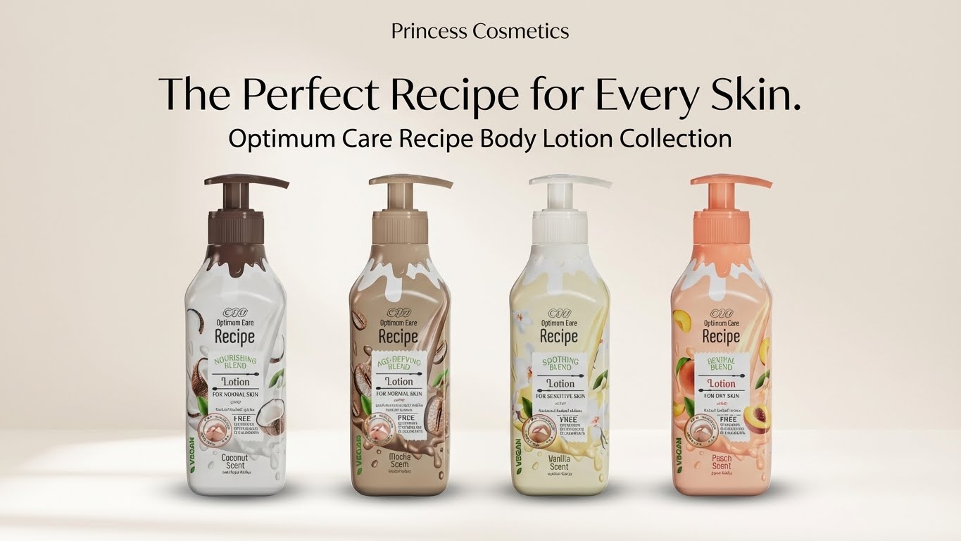 Eva cosmetics Optimum Care Recipe Revival Blend Lotion For Dry Skin - Peach Scent 370 Ml