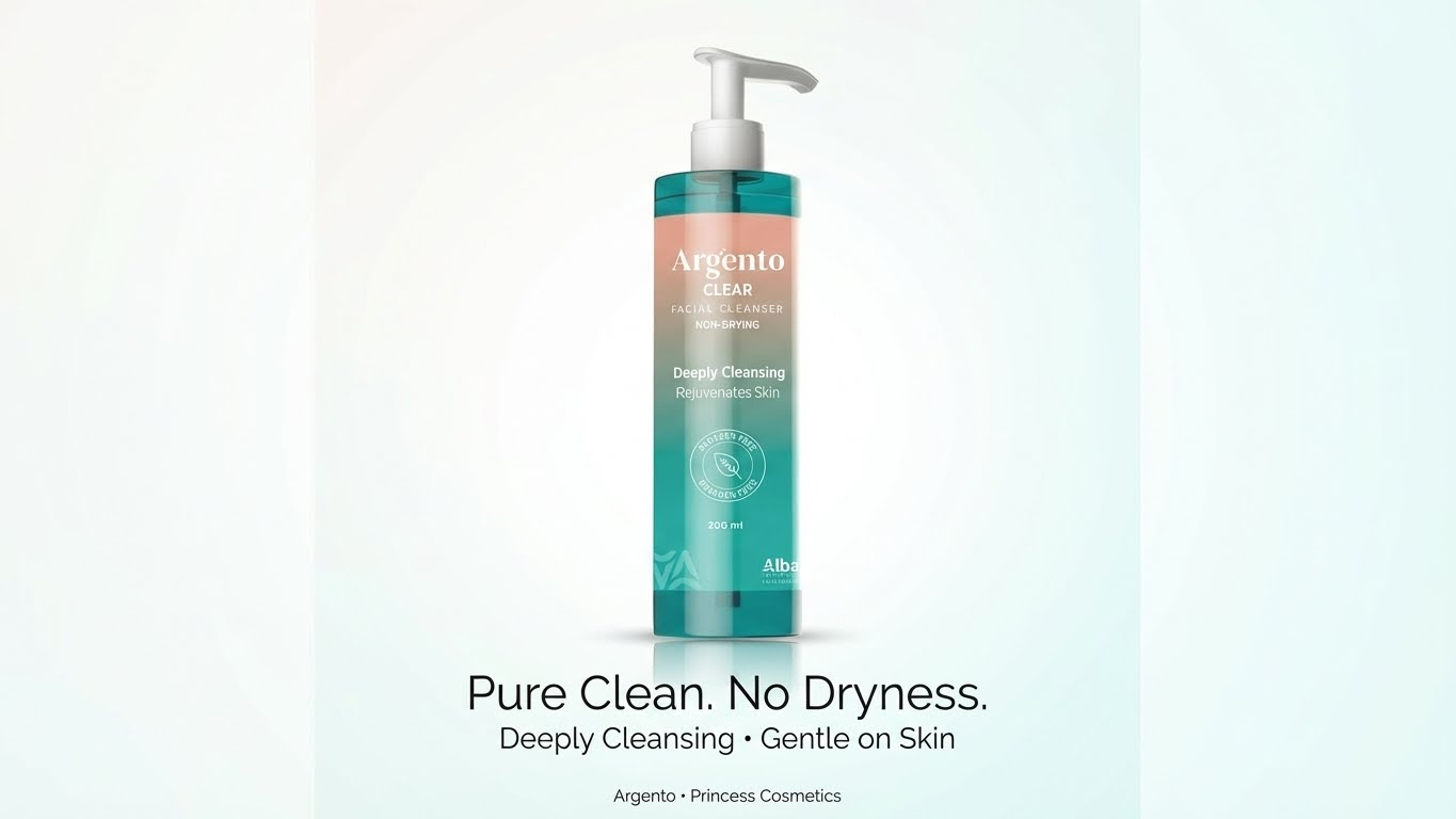 Argento clear facial cleanser skin cleanser 200ml