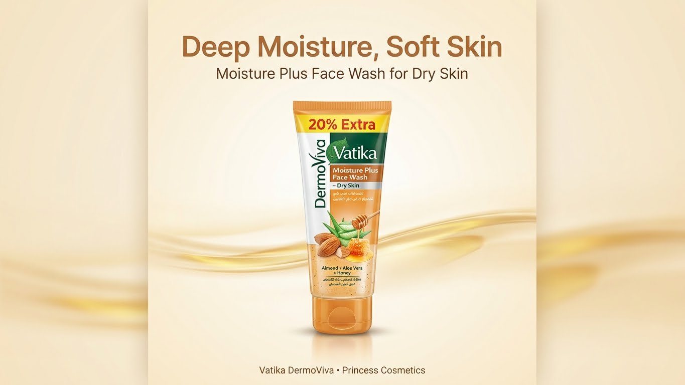 Vatika Dermoviva Moisture Plus Facewash