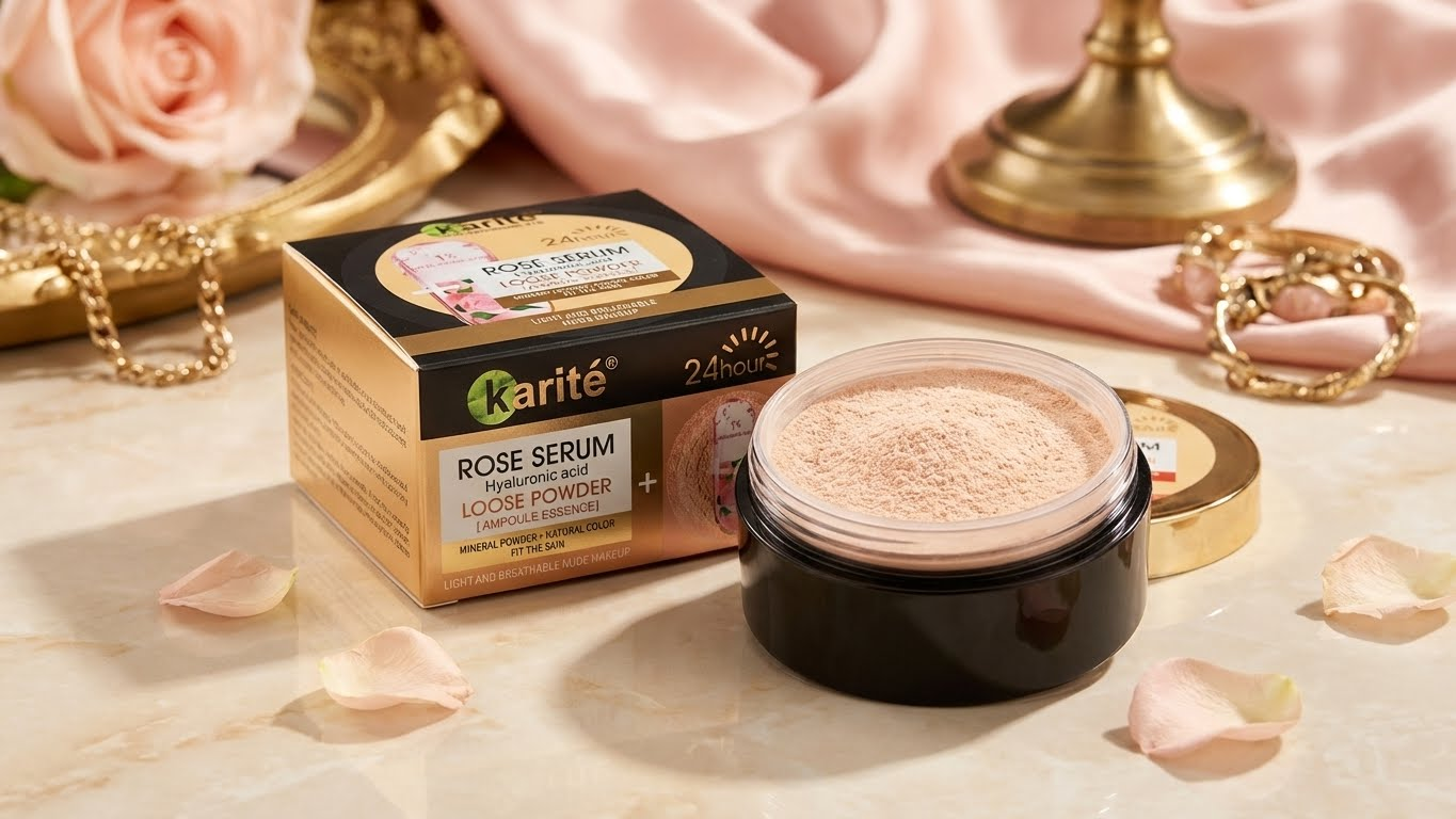 Loose Powder Karite with Sponge