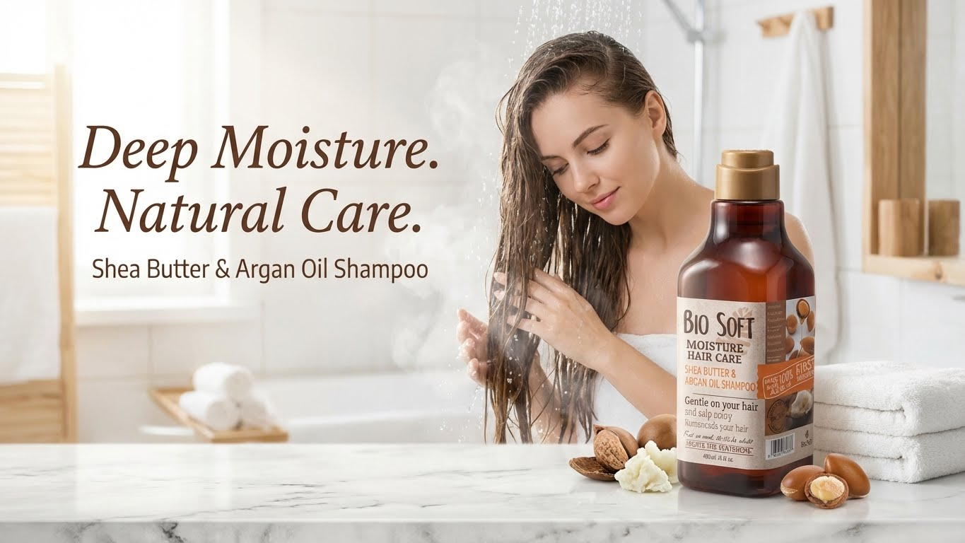 Bio Soft Shampoo Shea Butter And Argan Oil 490 Ml Brawn