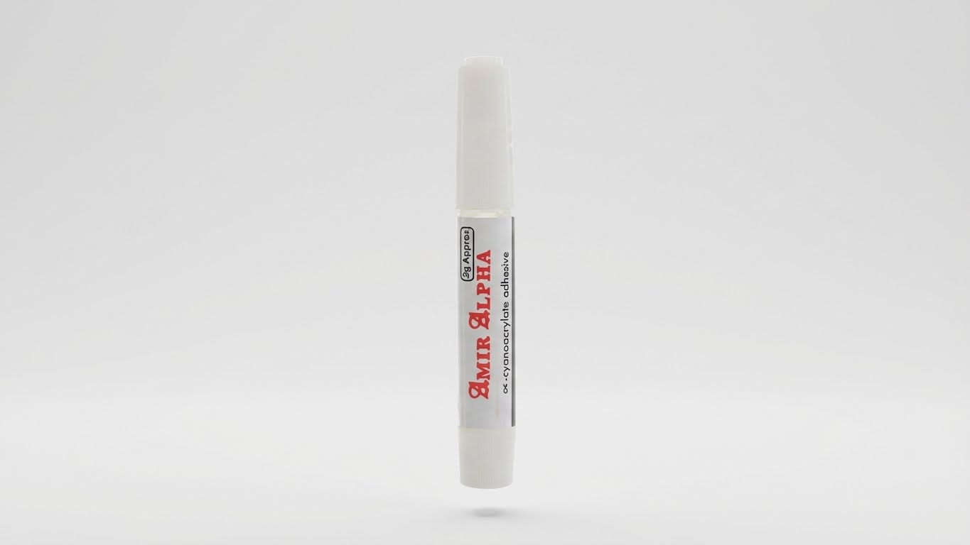 غراء امير الفا يوني بوند فعال للغاية، مجموعة من 50 عبوة 2 جرام، شفاف