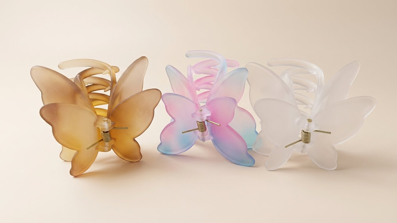 مشبك شعر فراشة أنيق (كلبس شعر)