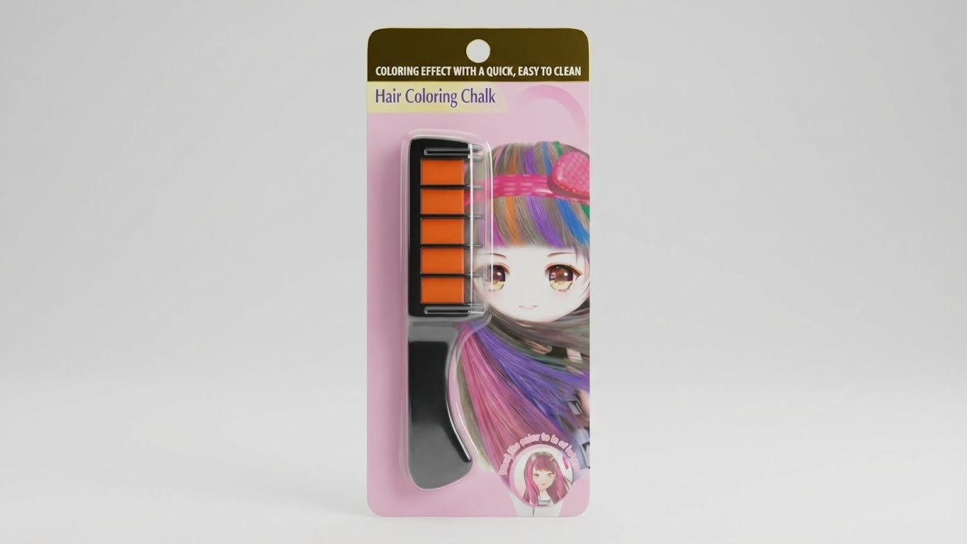 فرشاة تلوين الشعر المؤقت (Hair Coloring Chalk)