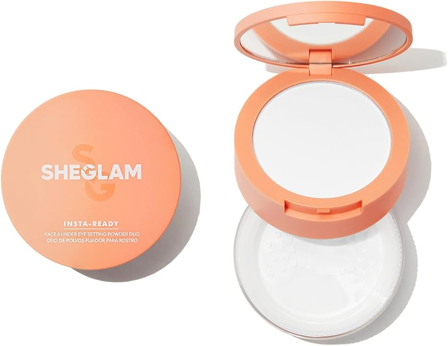 SHEGLAM Insta-Ready Face & Under Eye Setting Powder Duo - Translucent