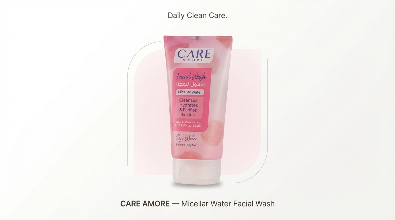 Care & More – Facial Wash (Micellar Water & Rose Water