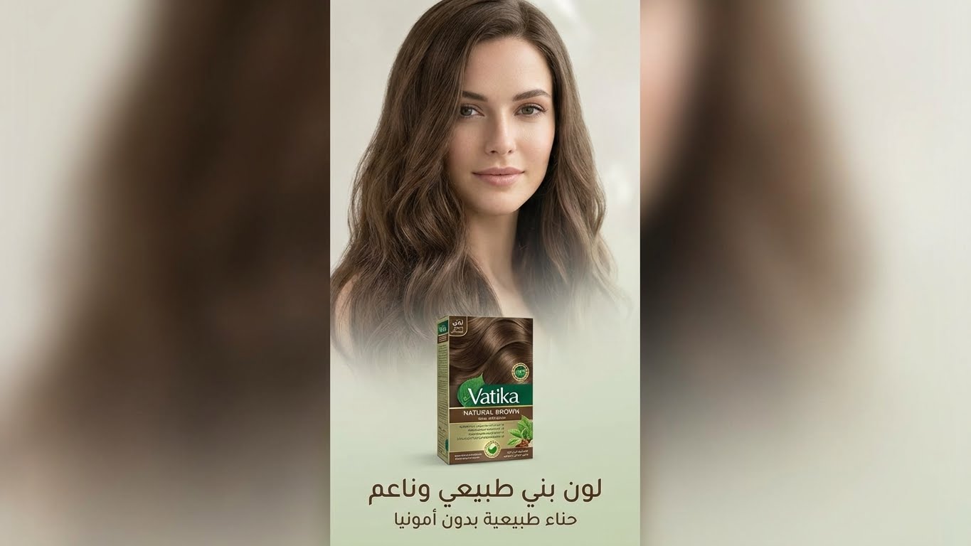 Vatika Henna Hair Color For Hair Dye (60g - 6 x 10) | Natural Brown | 100% Grey Coverage | Indian Henna Based | No Ammonia