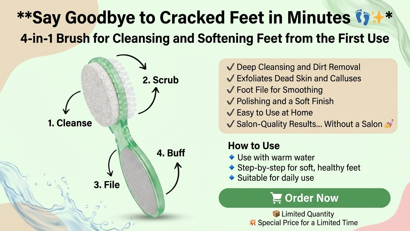 مبرد ومقشر قدم باديكير 4 خطوات متعدد الاستخدام