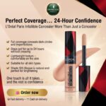 كونسيلر لوريال باريس إنفاليبل (مور ذان كونسيلر) تغطية كاملة وضد الماء - L’Oréal Paris Infaillible More Than Concealer