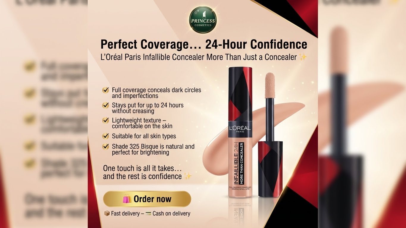 L’Oréal Paris Infaillible More Than Concealer Waterproof, Full Coverage