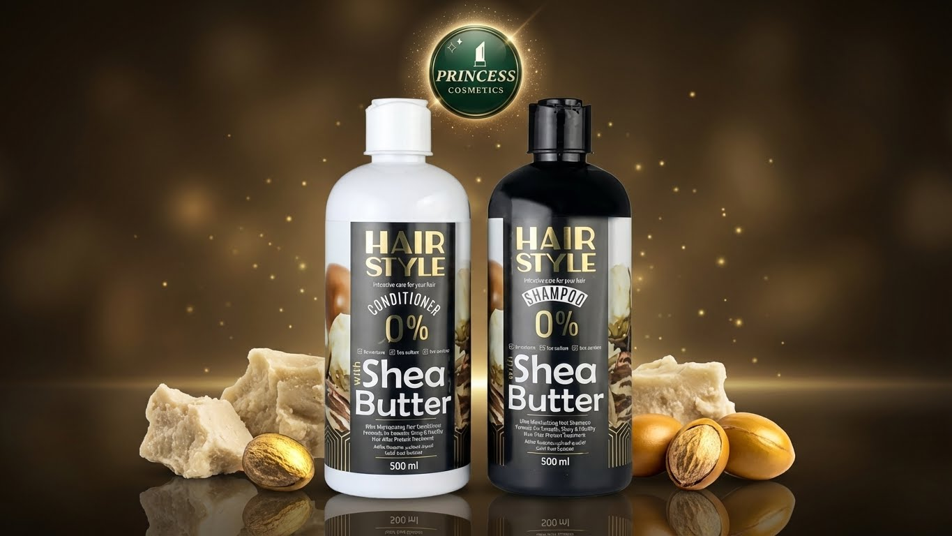 Melano Pharma Hair Style Set Of 2 Pieces Conditioner&Shampoo With Shea Butter-1000ml