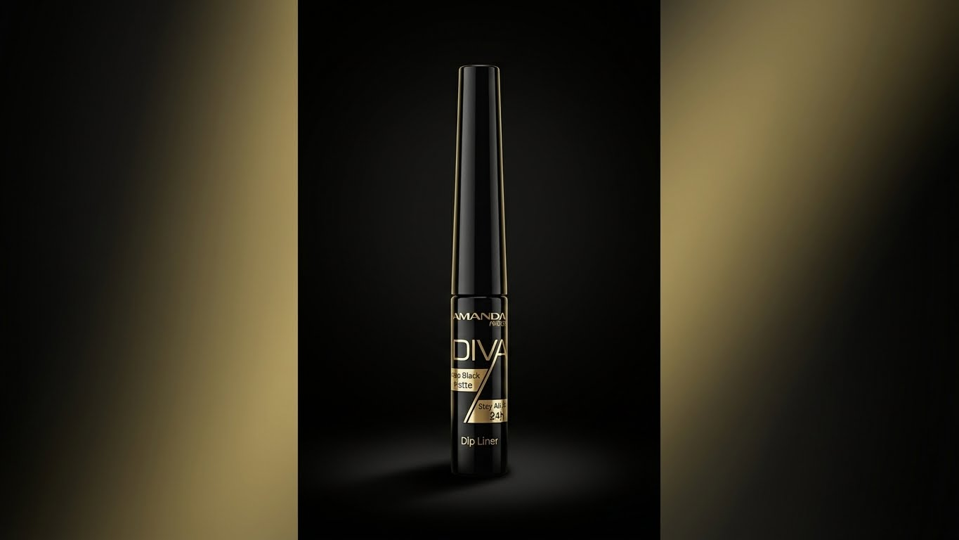 Amanda DIVA Dip Liner DEEP BLACK MATTE 4.5ml