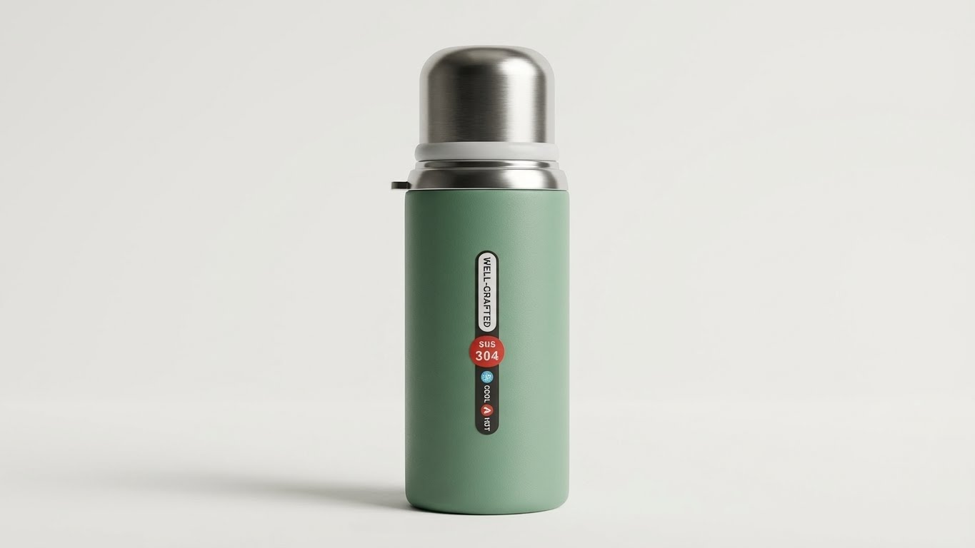 ترمس ستانلس ستيل حراري 600 مل – مزدوج الجدار (بارد / ساخن)