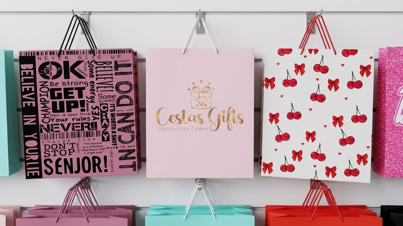 أكياس هدايا كرتون سادة ومطبوعة – تصميمات أنيقة