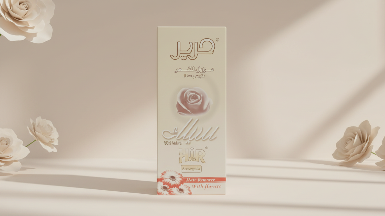 مزيل الشعر الطبيعي بالورد – 100% طبيعي – HIR