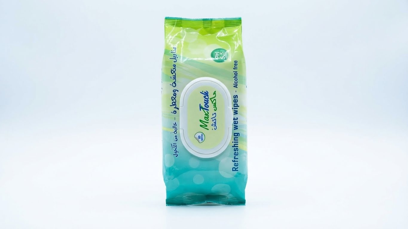 مناديل مبللة منعشة ماكس تاتش – MaxTouch Refreshing Wet Wipes (80 منديل)