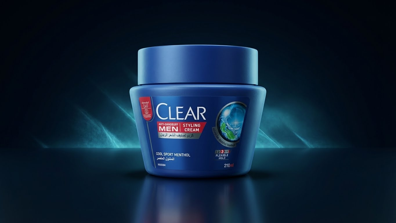 كريم تصفيف الشعر كلير للرجال ضد القشرة – منتول منعش وثبات مرن