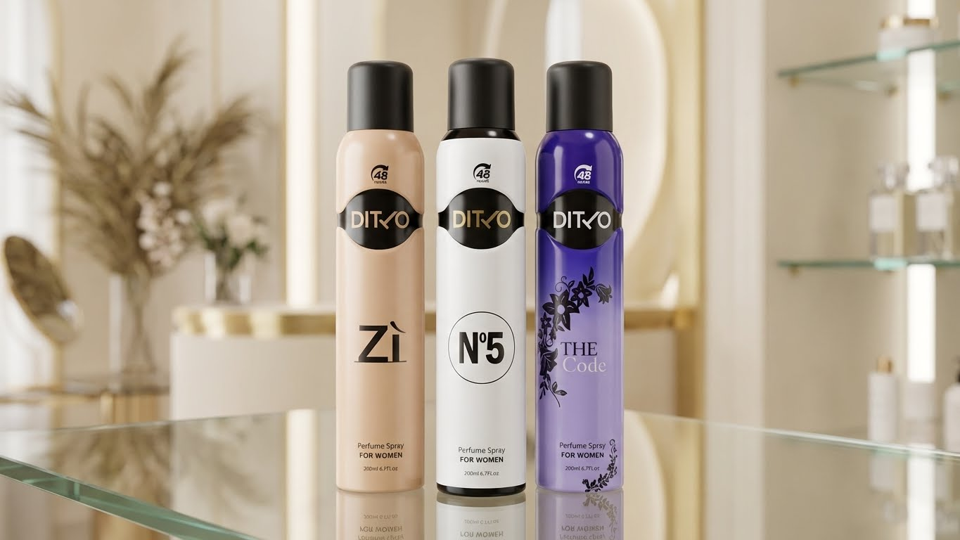 عطر ديتكو النسائي – 3 روائح (Zi – N°5 – The Code) | ثبات 48 ساعة