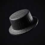 قبعة حفلات سوداء لامعة (Top Hat)
