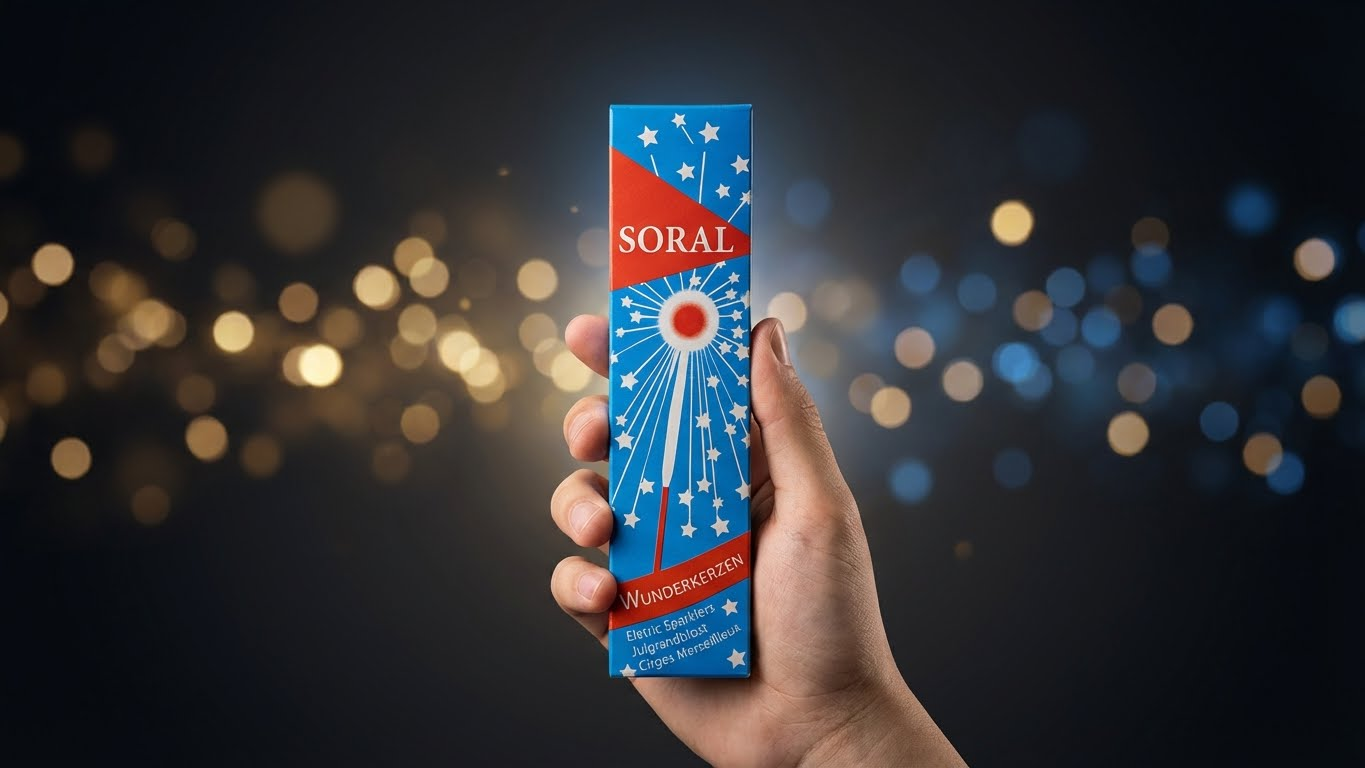 شمعة شرارات احتفالية (Sparkler Candle)