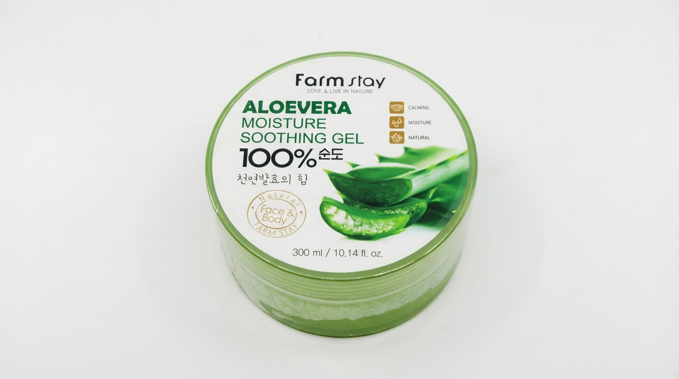 جل الألوفيرا المرطب والمهدئ 100% من Farm Stay – Aloe Vera Moisture Soothing Gel