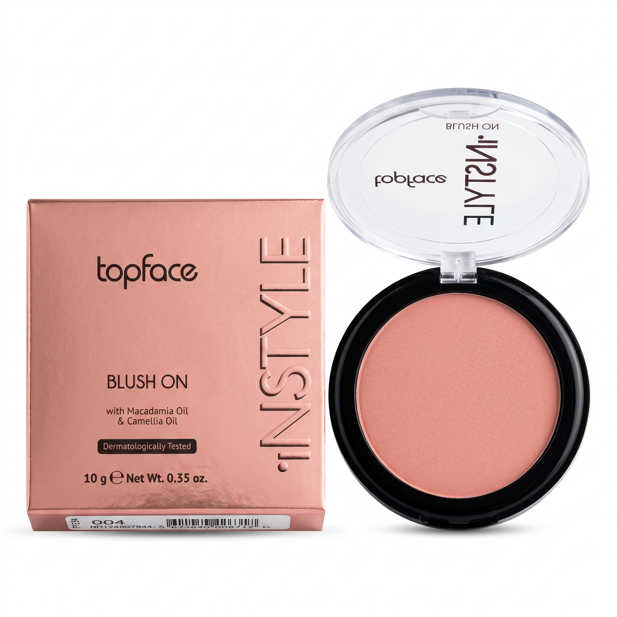 بلاشر توب فيس إنستايل بلمسة مخملية وألوان طبيعية | Topface Instyle Blush 004