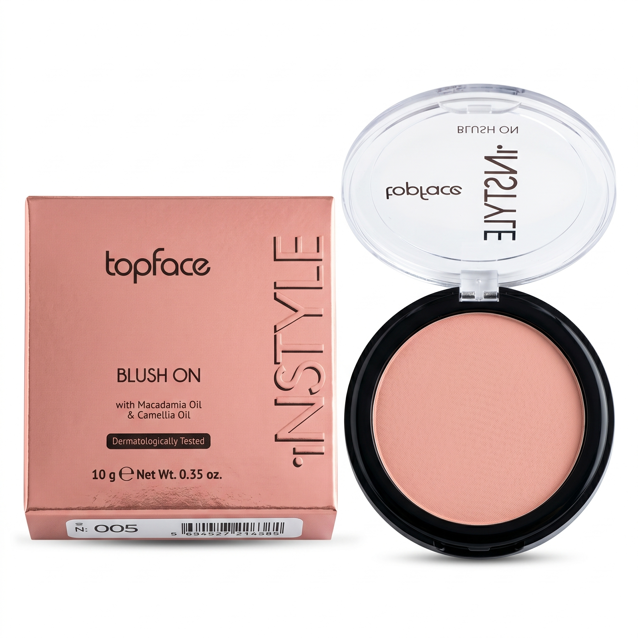 بلاشر توب فيس إنستايل بلمسة مخملية وألوان طبيعية | Topface Instyle Blush 005