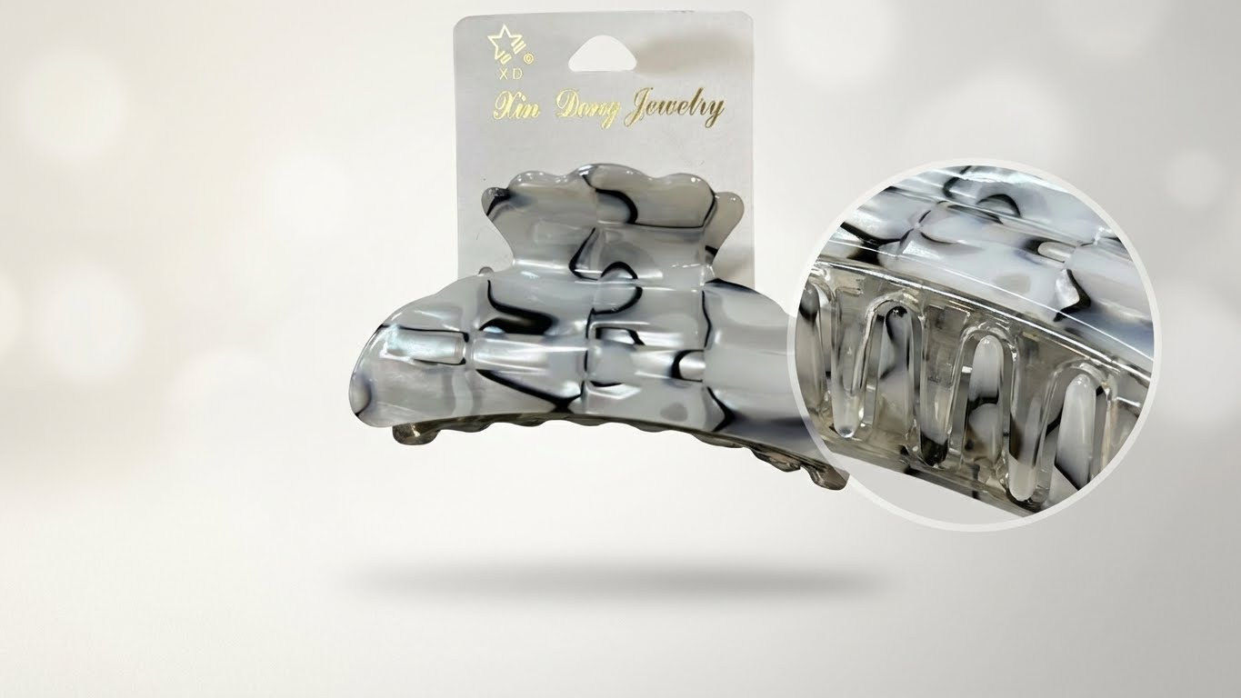 Claw Clip Marble Gray