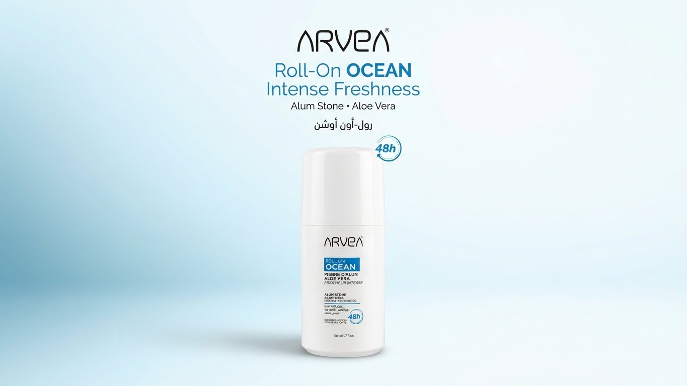 مزيل عرق رول أون ARVEA Ocean – Roll-On Ocean (50 مل)
