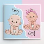 بالون حفلات عيد ميلاد/بيبي شاور – Boy Girl كرتون