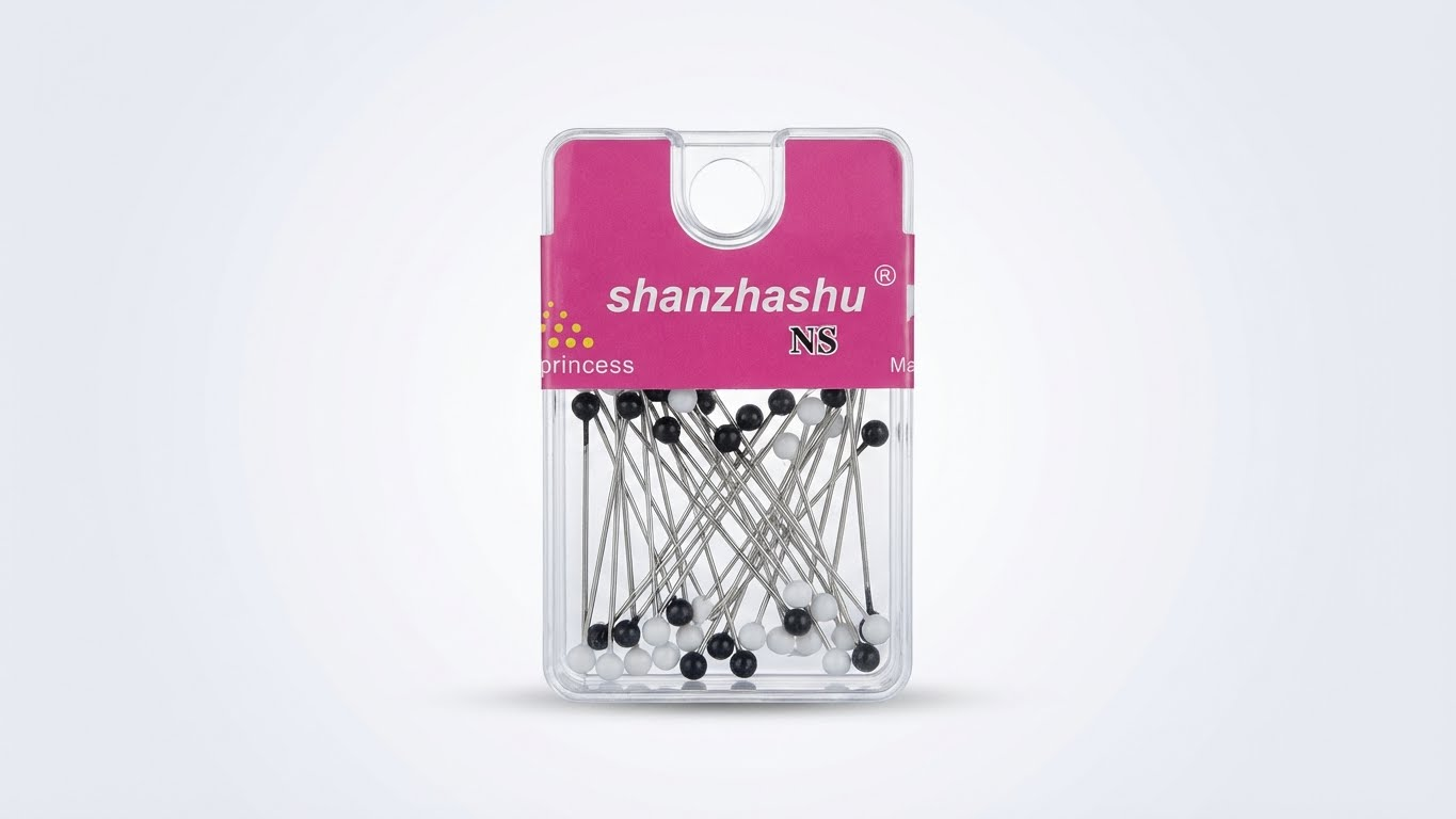 Hijab Pearl Pins – Black & White Case