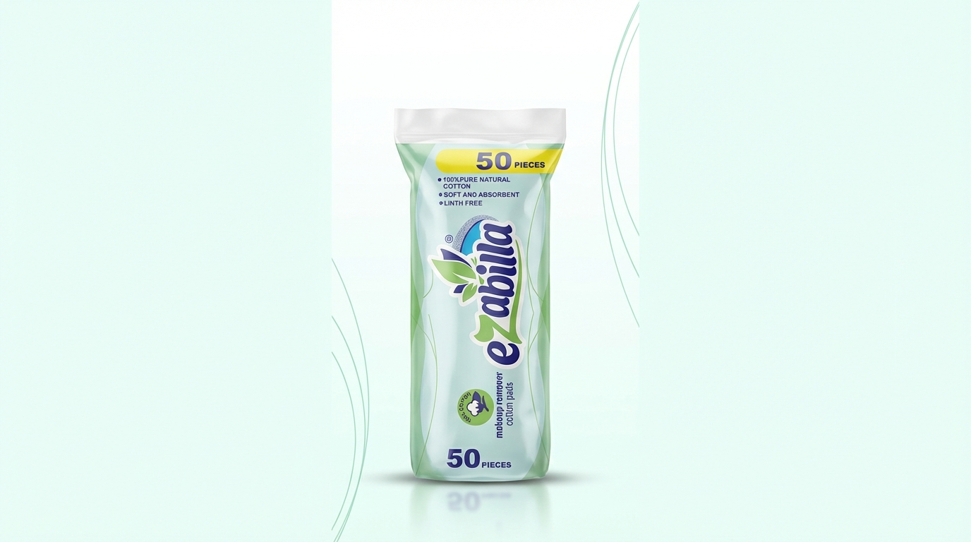 إي زابرينا – أقراص قطن لإزالة المكياج (50 قطعة) | E Zabrina Makeup Remover Cotton Pads