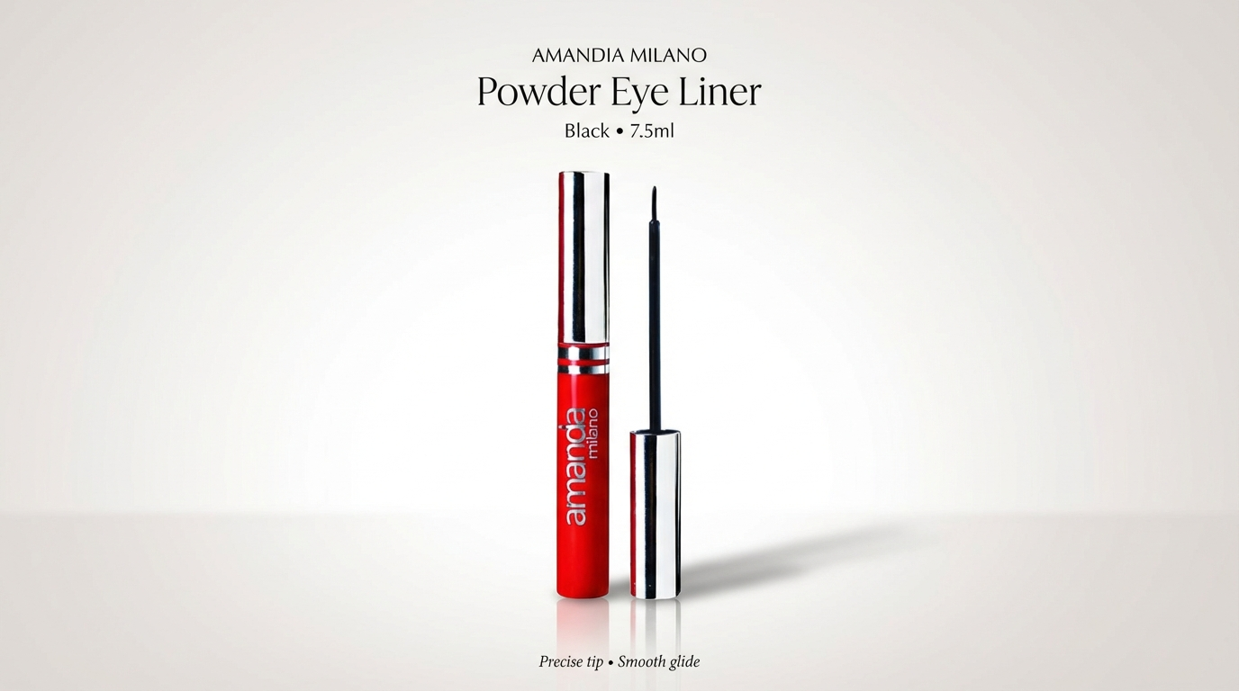 Amanda Milano Powder Eye Liner (Black, 7.5ml)