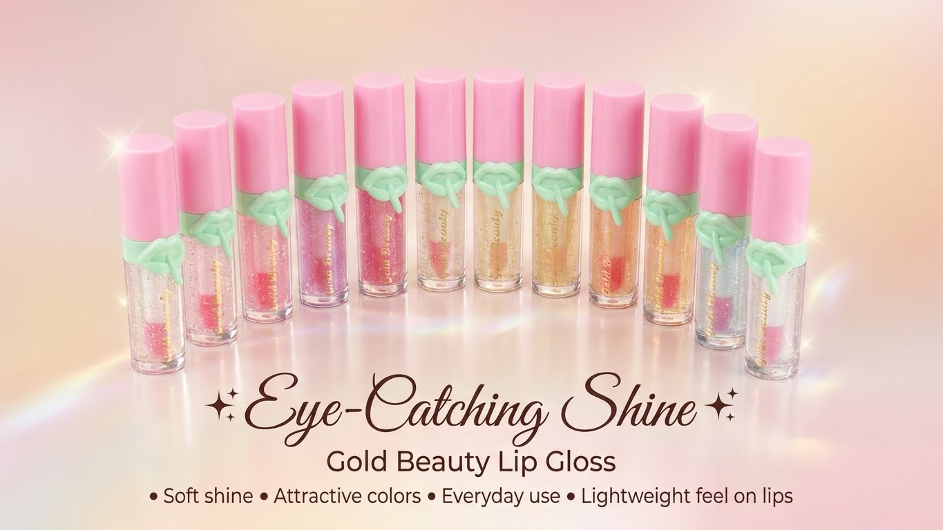 Gold Beauty Lip Gloss – ليب جلوس لامع بألوان متنوعة