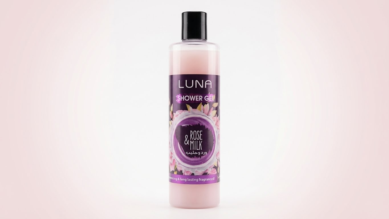 جل استحمام لونا بالورد والحليب – Luna Shower Gel Rose & Milk