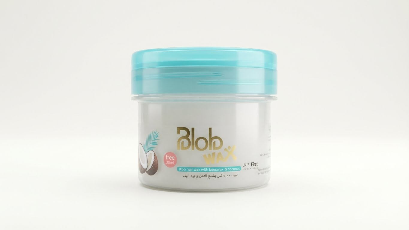 واكس تصفيف الشعر بلوب واكس بشمع النحل وجوز الهند – ثبات ولمعان طبيعي