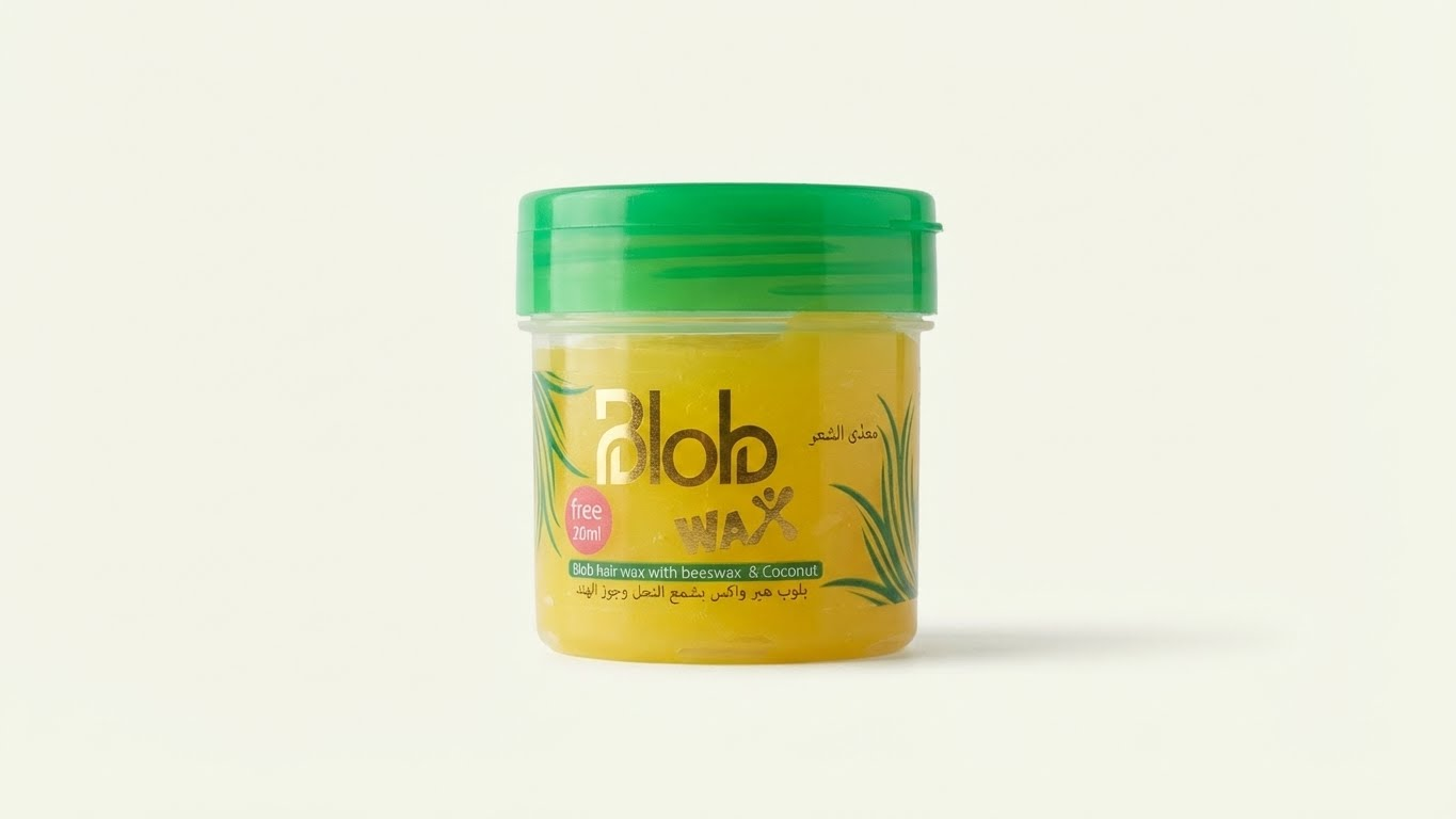 واكس تصفيف الشعر بلوب واكس بشمع النحل وجوز الهند – تغذية ولمعان طبيعي