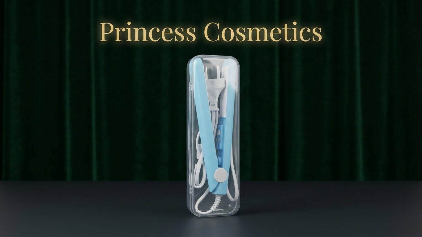 مكواة فرد شعر صغيرة محمولة للسفر بتصميم عملي