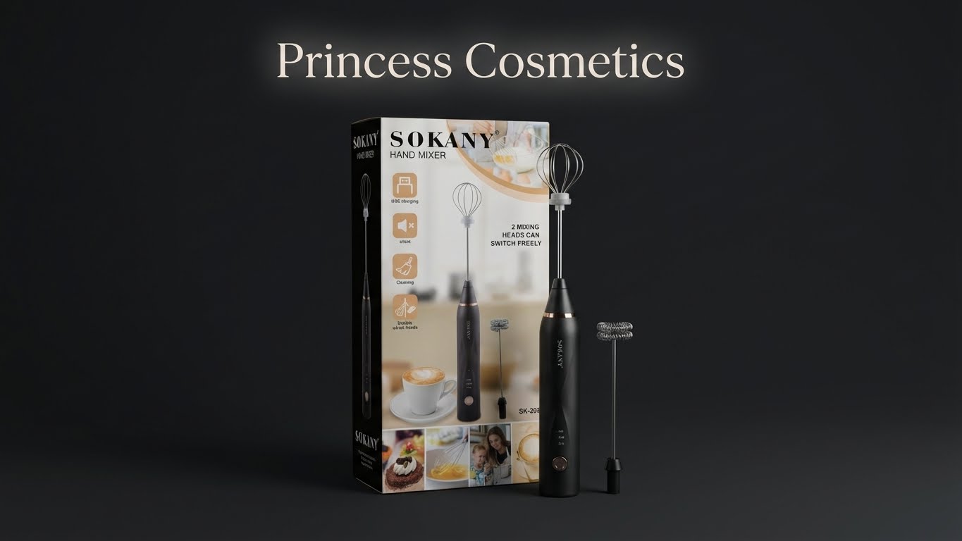 خلاط يد كهربائي SOKANY قابل للشحن USB برأسين خفق