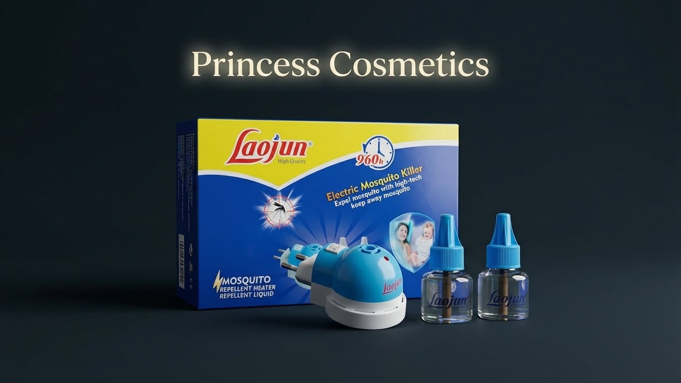 جهاز طارد البعوض الكهربائي Laojun مع سائل طارد – حماية حتى 960 ساعة