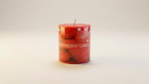 شمعة فواحة صغيرة برائحة الفراولة – Strawberry Candle