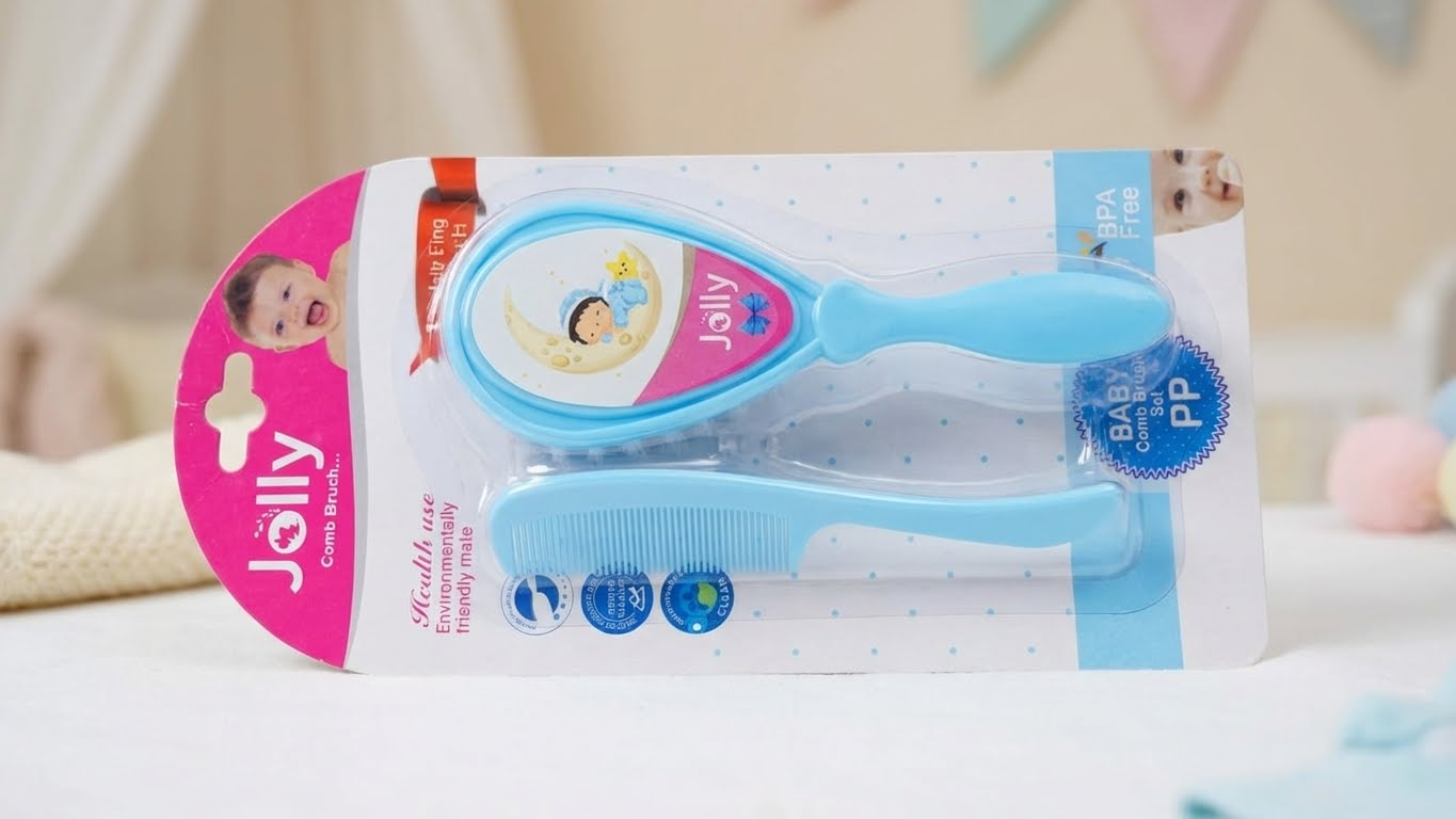 طقم فرشاة ومشط أطفال – Jelly Baby