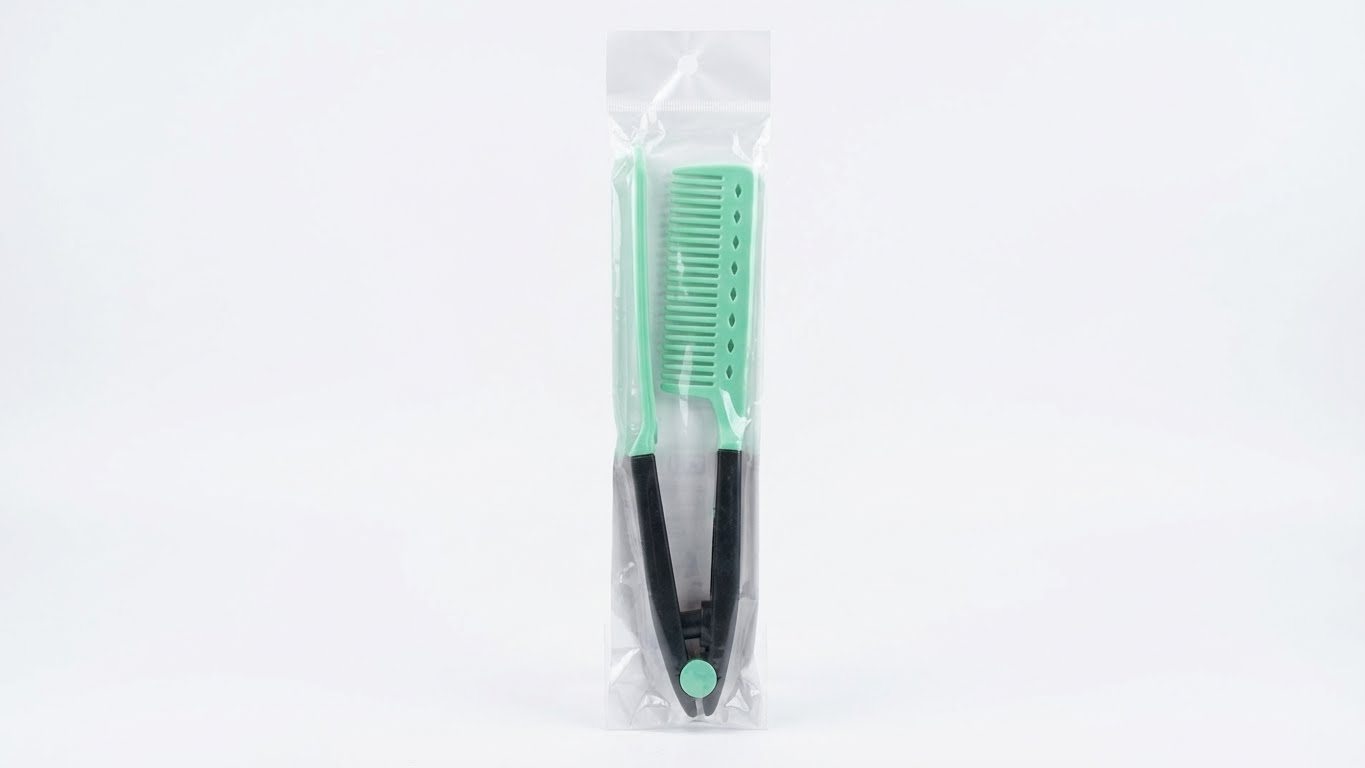 مشط تقسيم شعر مع مشبك – 2 في 1