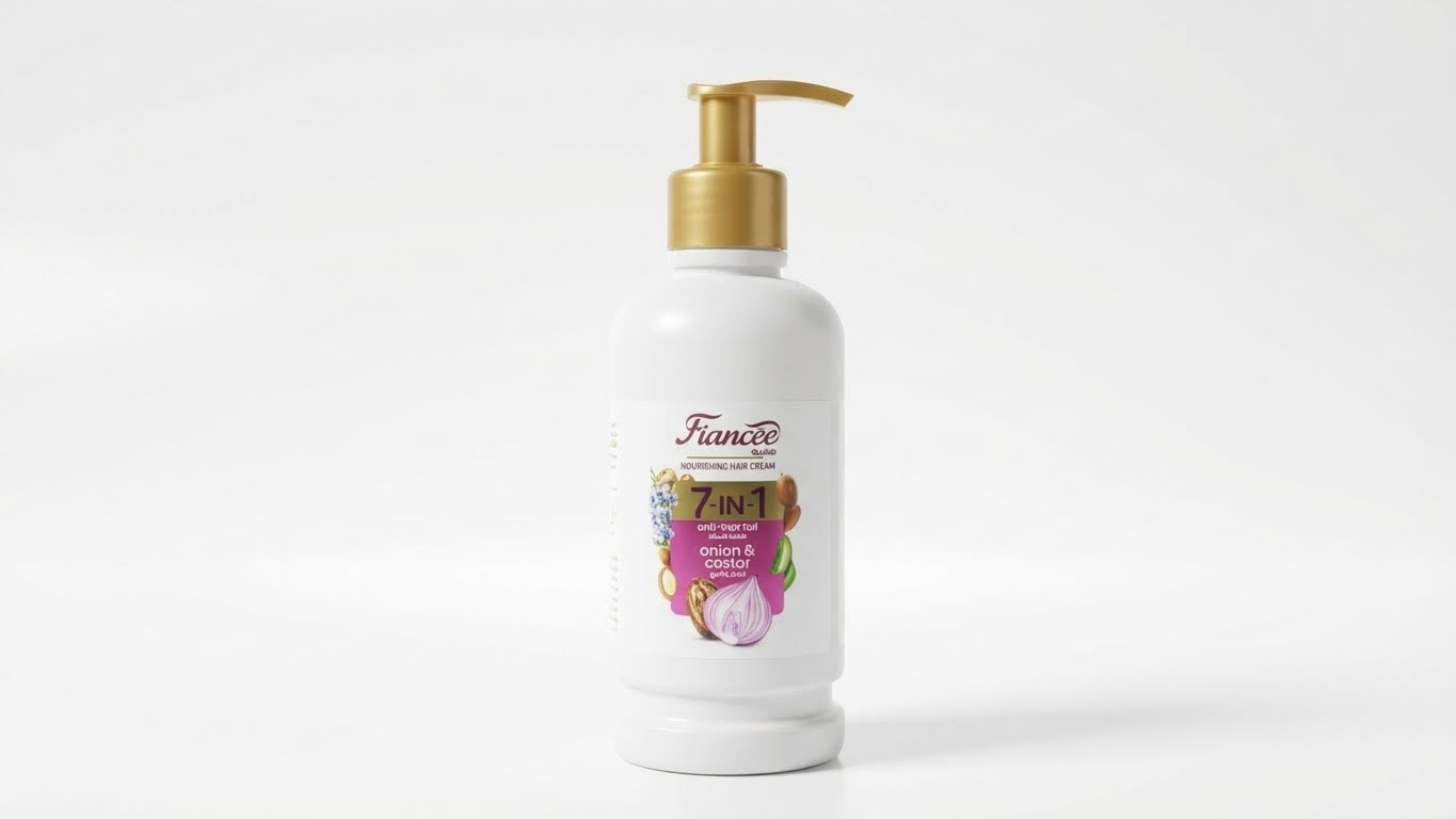 كريم فيانسيه 7×1 لتغذية الشعر ضد التساقط بالبصل وزيت الخروع – Fiancée Nourishing Hair Cream