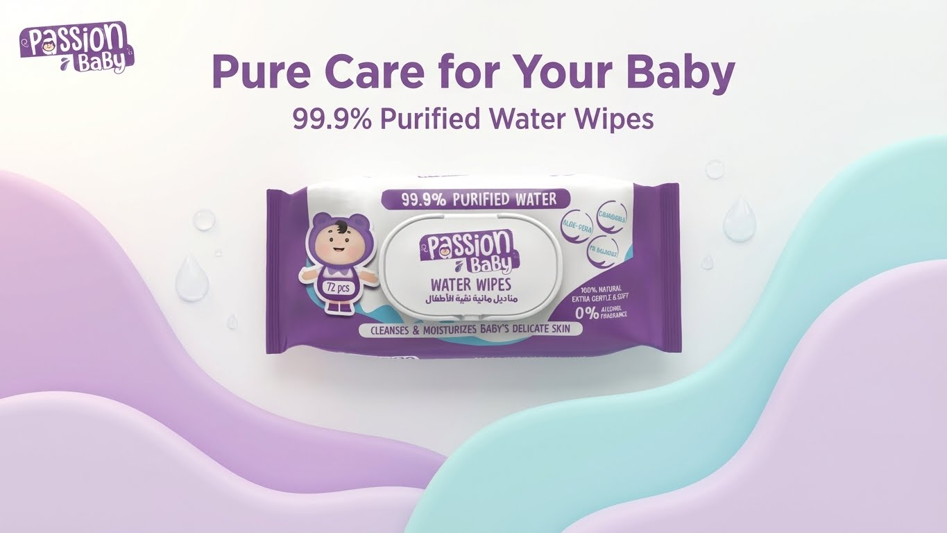 مناديل باشن بيبى المبللة