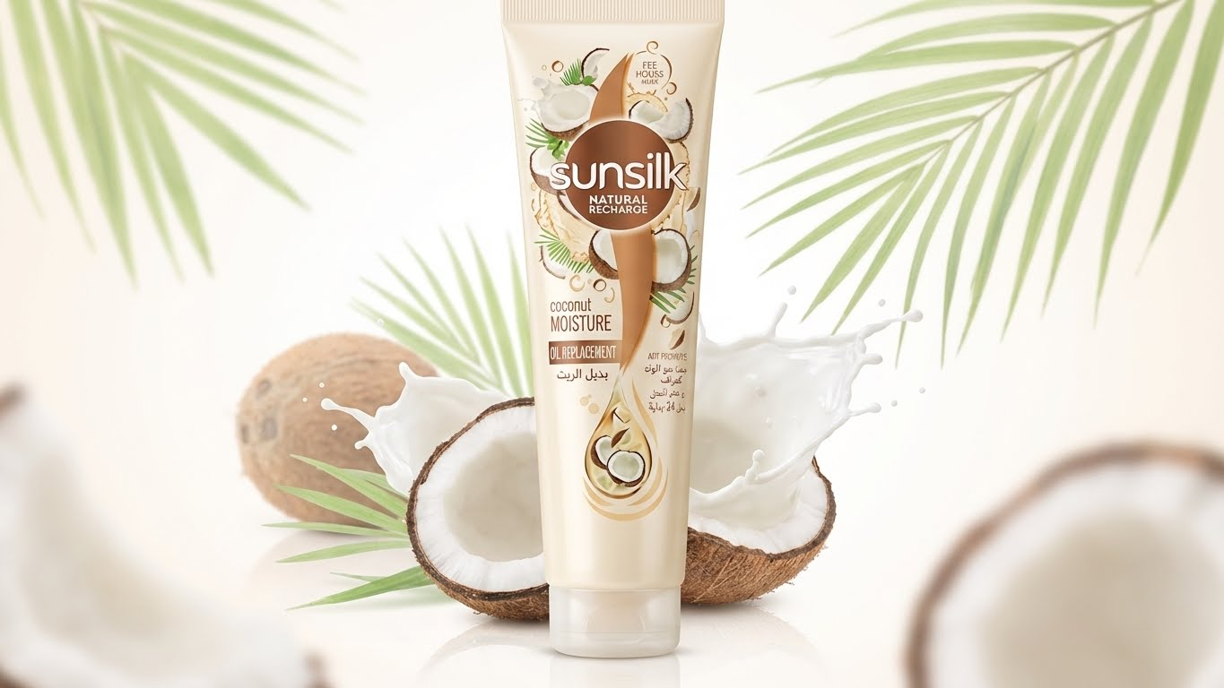 كريم بديل الزيت المرطب للشعر بجوز الهند من صانسيلك - 300 مل