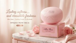بودرة جسم روز بيري – Miss Rose Dusting Powder بعطر ناعم