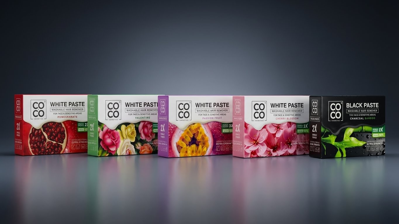 Coco Wax White Dough For Removing Body Hair 4 Pieces