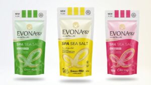 سبا ملح البحر بالكرز – Spa Sea Salt Cherry من EVONA egy (300 جم)