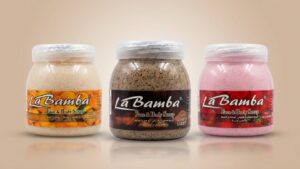 مقشر لا بامبا للوجه والجسم بالفراولة – La Bamba Face & Body Scrub
